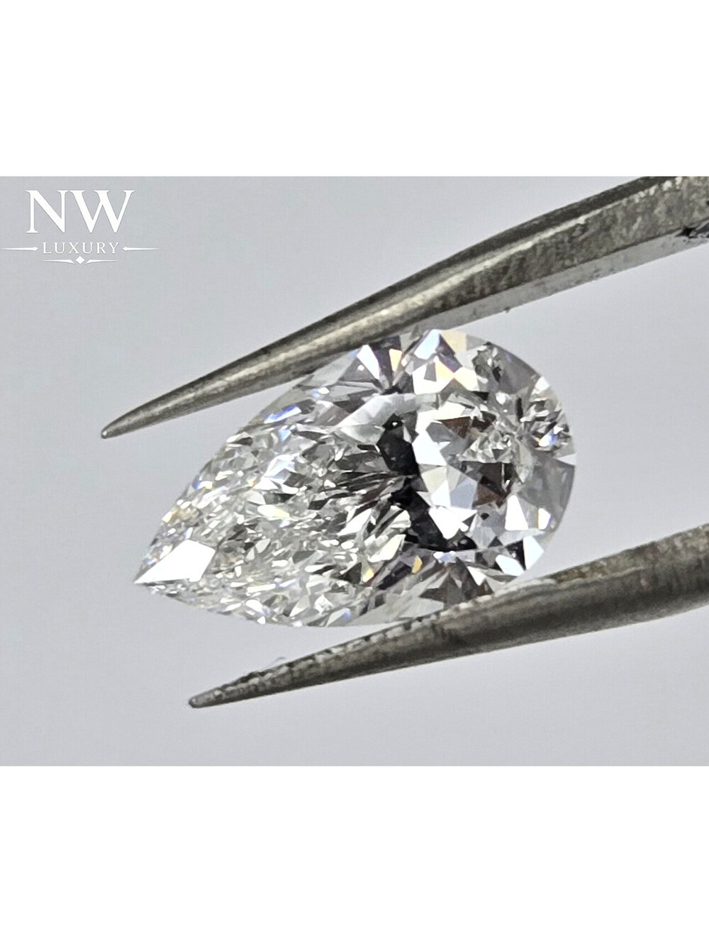 IGI 1.18CT Brilliant Pear VS1 E Lab Diamond, USA IGI Certified, NEW